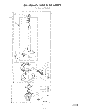 BRAKE AND DRIVE TUBE Diagram and Parts List for LA7780XSW0  Whirlpool Washer