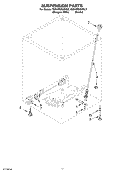 SUSPENSION PARTS Diagram and Parts List for 7MGVW9959KQ2  Whirlpool Washer