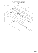 BACKGUARD, LITERATURE Diagram and Parts List for FGP300EN1  Roper Range