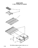 SHELF Diagram and Parts List for ET18JKXMWRA  Whirlpool Refrigerator