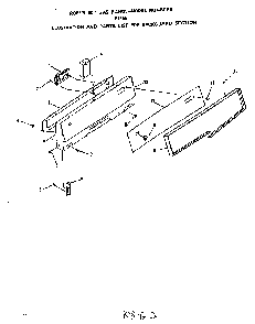 Backguard Diagram and Parts List for F4458W1  Roper Range