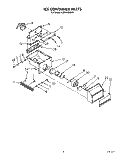 ICE CONTAINER Diagram and Parts List for KSSS48DAW01  KitchenAid Refrigerator