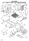 UNIT PARTS Diagram and Parts List for KSRA25PNBT00  KitchenAid Refrigerator