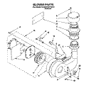 BLOWER Diagram and Parts List for KUDA23HYAL0  KitchenAid Dishwasher