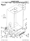 CABINET PARTS Diagram and Parts List for GD5NVAXSS00  Whirlpool Refrigerator