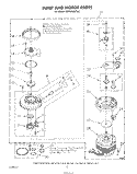 PUMP AND MOTOR Diagram and Parts List for GDP8700XTN1  Whirlpool Dishwasher
