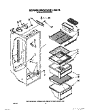 REFRIGERATOR LINER Diagram and Parts List for 8ED20ZKXXN00  Whirlpool Refrigerator