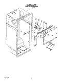 LINER Diagram and Parts List for 3XARG475WP02  Whirlpool Refrigerator