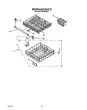 DISHRACK Diagram and Parts List for WU3006X0  Roper Dishwasher