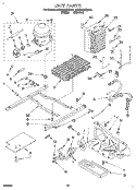UNIT Diagram and Parts List for RS22AWXEN01  Roper Refrigerator