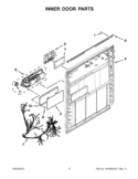 Part Location Diagram of W10475829 Whirlpool GASKET