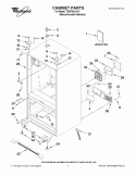 CABINET PARTS Diagram and Parts List for 7GI5FSAXVY3  Whirlpool Refrigerator