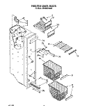 FREEZER LINER Diagram and Parts List for 3ED25RQXXW00  Whirlpool Refrigerator