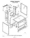 EXTERNAL OVEN Diagram and Parts List for SF3117SRW0  Whirlpool Range