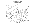 CONTROL, LIT/OPTIONAL Diagram and Parts List for RF4700XWN3  Whirlpool Range