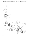 BRAKE, CLUTCH, GEARCASE, MOTOR AND PUMP Diagram and Parts List for LA5578XSW2  Whirlpool Washer