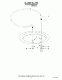 HEATER PARTS Diagram and Parts List for KUDE50CXSS4  KitchenAid Dishwasher