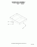 BURNER BOX ASSEMBLY Diagram and Parts List for KECD807XSS00  KitchenAid Cooktop