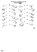 WIRING HARNESS Diagram and Parts List for 3LSP8255BW1  Whirlpool Washer