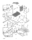 UNIT Diagram and Parts List for 4ED25PWXWN02  Whirlpool Refrigerator