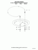 HEATER PARTS Diagram and Parts List for KUDS30CXSS4  KitchenAid Dishwasher