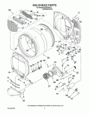 BULKHEAD PARTS Diagram and Parts List for WGD9300VU1  Whirlpool Dryer