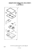 SMOOTH TOP MODULE Diagram and Parts List for RS576PXP0  Whirlpool Range