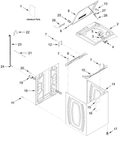 Part Location Diagram of W11753244 Whirlpool Quick Start Guide
