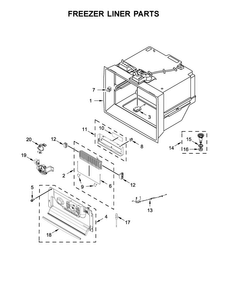 Part Location Diagram of W11614809 Whirlpool HARNS-WIRE