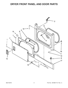 Part Location Diagram of W11085935 Whirlpool PANEL
