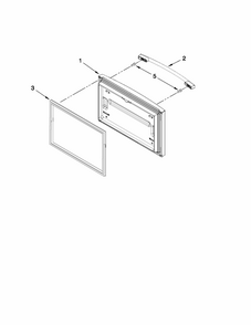 Freezer Door Parts Diagram and Parts List for 59679222013  Kenmore Refrigerator