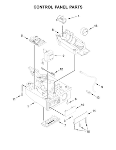 Part Location Diagram of W10800355 Whirlpool Filter cap
