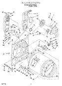 BULKHEAD Diagram and Parts List for TGDS680EQ1  Estate Dryer