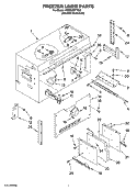 FREEZER LINER PARTS Diagram and Parts List for KBRS36FTX02  KitchenAid Refrigerator