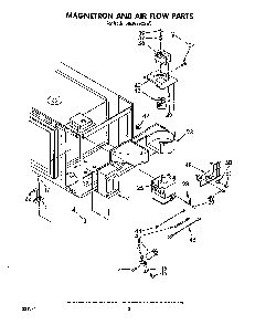 Magnetron And Air Flow Diagram and Parts List for RM978BXSN0  Whirlpool Range