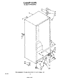 CABINET Diagram and Parts List for EV190EXPW0  Whirlpool Freezer