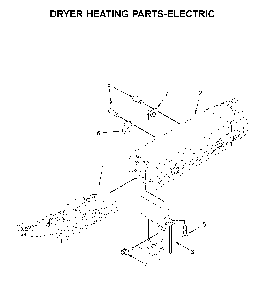 Dryer heating parts-electric Diagram and Parts List for WED7120HC1  Whirlpool Dryer