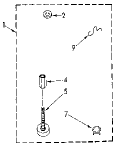 Miscellaneous Diagram and Parts List for LA5500XTF1  Whirlpool Washer