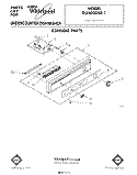 CONSOLE Diagram and Parts List for DU3000XR1  Whirlpool Dishwasher