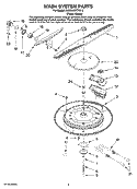 WASH SYSTEM PARTS Diagram and Parts List for KUDD03STPA10  KitchenAid Dishwasher