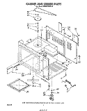 CABINET AND STIRRER Diagram and Parts List for MW8750XP0  Whirlpool Microwave