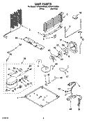 UNIT PARTS Diagram and Parts List for GT9SHKXMQ03  Whirlpool Refrigerator