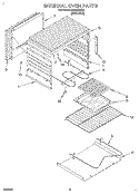 INTERNAL OVEN Diagram and Parts List for FEP210VL4  Roper Range