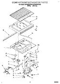 COMPARTMENT SEPARATOR Diagram and Parts List for 3ET22DKXDN00  Whirlpool Refrigerator