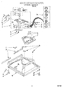 MACHINE BASE Diagram and Parts List for LSR4311DQ0  Whirlpool Washer