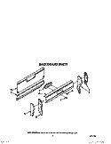BACKGUARD Diagram and Parts List for FGP357XL0  Roper Range
