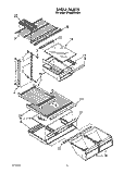 SHELF Diagram and Parts List for ET20NKXXF01  Whirlpool Refrigerator