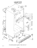 CABINET Diagram and Parts List for KTRF22MSTOY0  Whirlpool Refrigerator