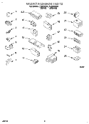 WIRING HARNESS Diagram and Parts List for LLR6233AW1  Whirlpool Washer