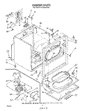 SECTION Diagram and Parts List for LE7680XPW0  Whirlpool Dryer